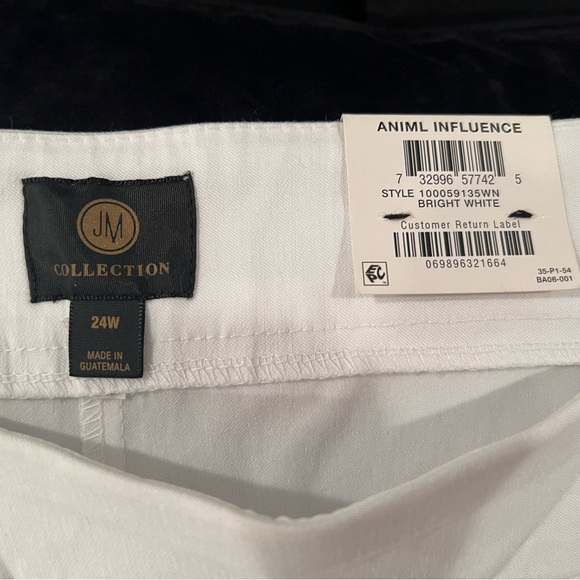 JM Collection white womens ankle pants/size 24W - Picture 4 of 8